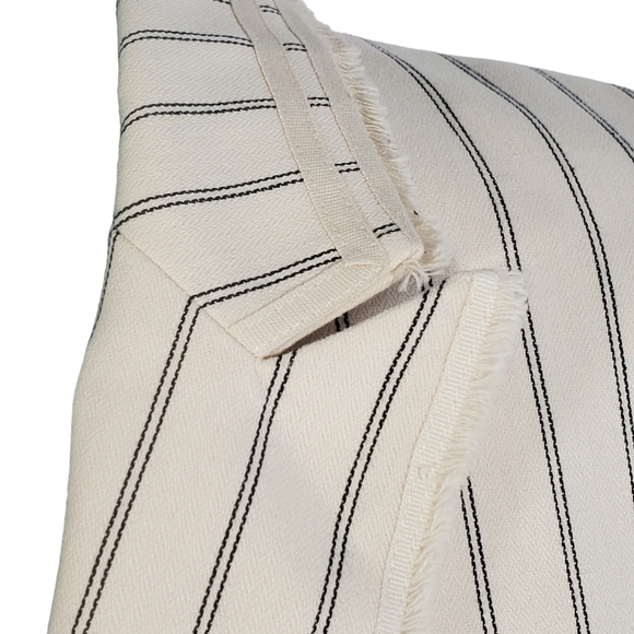 rag & bone Millie Striped Blazer Jacket Ivory Black Size 6 Office Size 6 - Picture 6 of 14